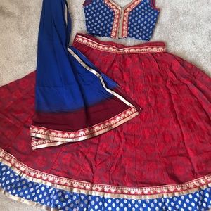 Girls Lehenga/Chaniya Choli (Size 10)